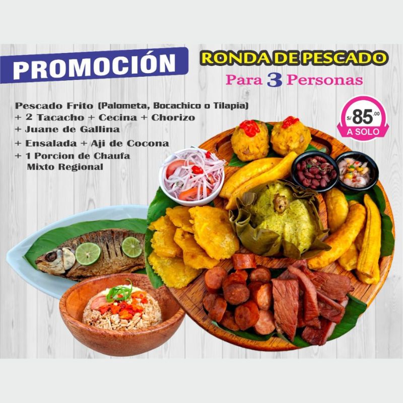 RONDA DE PESCADO PARA 3 PERSONAS